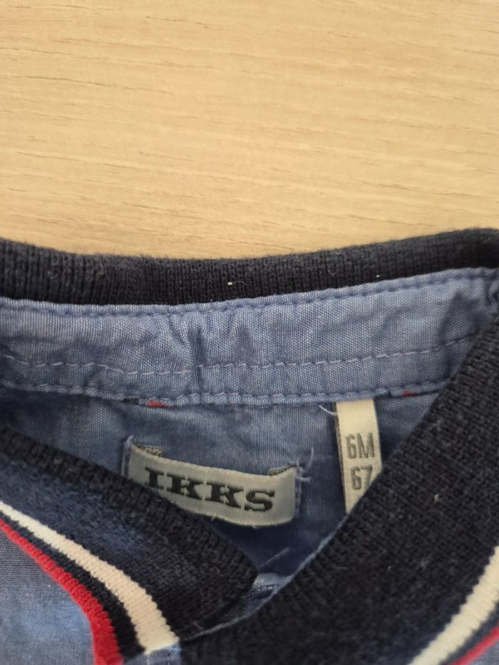 Chemise manches longues ikks 6 mois - photo numéro 5