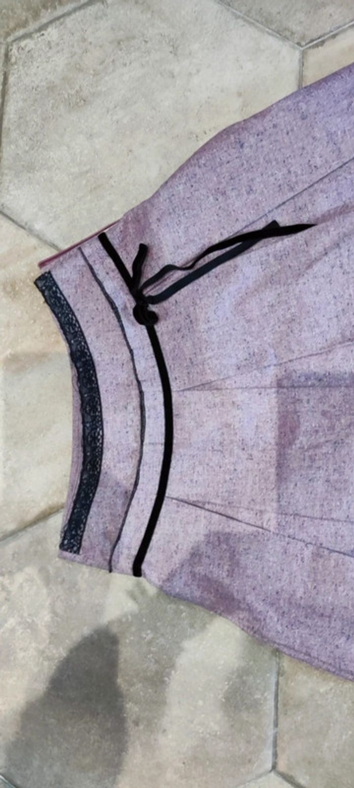 Jupe plissée en laine mi-longue - photo numéro 4