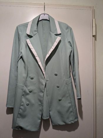 Magnifique veste Vintage vert menthe. Taille 40