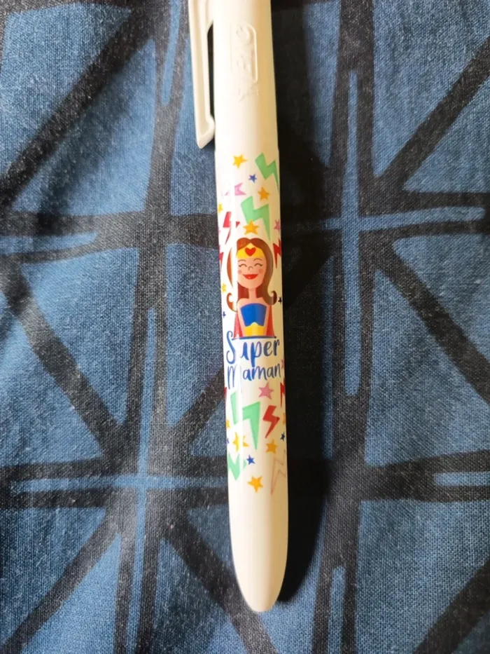 Stylo bic 4 couleurs super maman - photo numéro 2