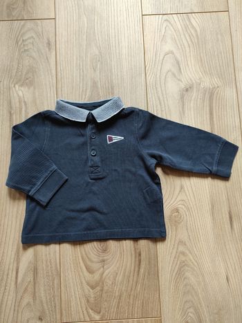 Polo manches longues 12 mois Tape à l'oeil