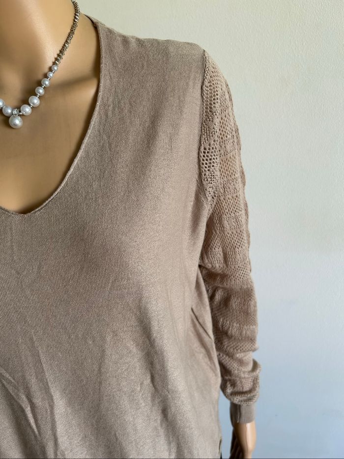 Pull beige à manches longues Teddy Smith taille XS jamais porté - photo numéro 4