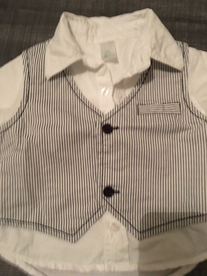 Ensemble chemise gilet et pantalon - photo numéro 3