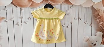 Robe épaisse Fille – Jaune pâle – 3 mois (62 cm)