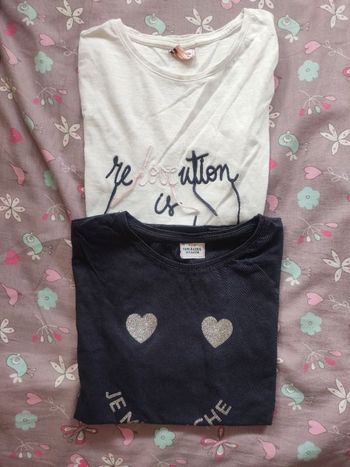 Lot 2 tee shirts manches courtes
