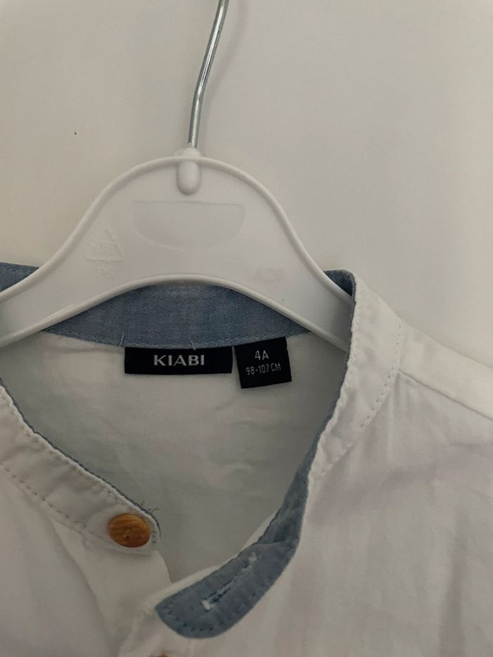 Chemise blanche kiabi 4 ans - photo numéro 3