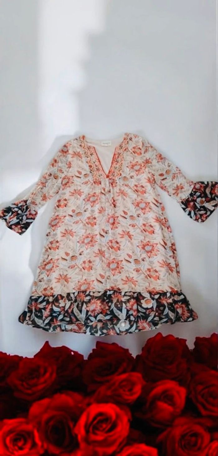 🌹 Robe bohème fleurie Cherry Paris,neuve femme taille M🌹