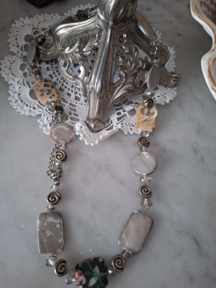 Collier vintage shabby - photo numéro 6