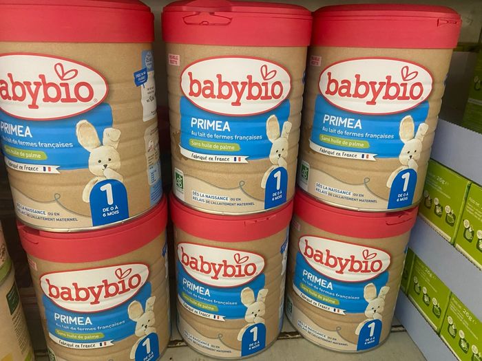 Lot 6 boites lait babybio primea