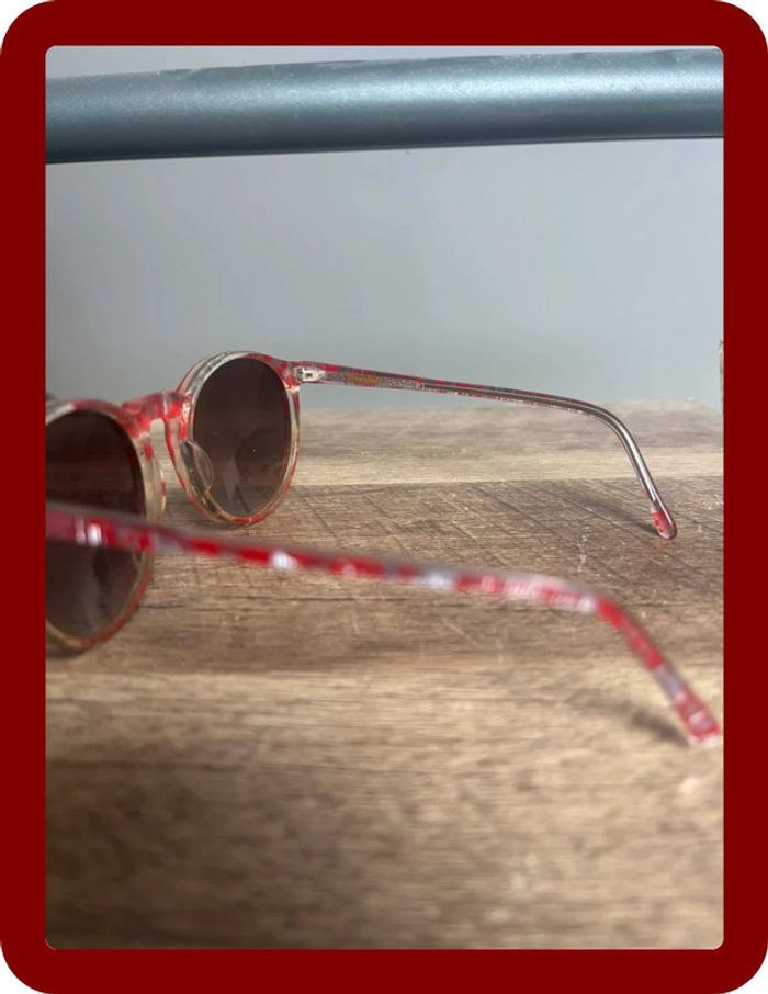 Lunette de soleil playgeel taille unique rouge grisâtre blanc - photo numéro 3