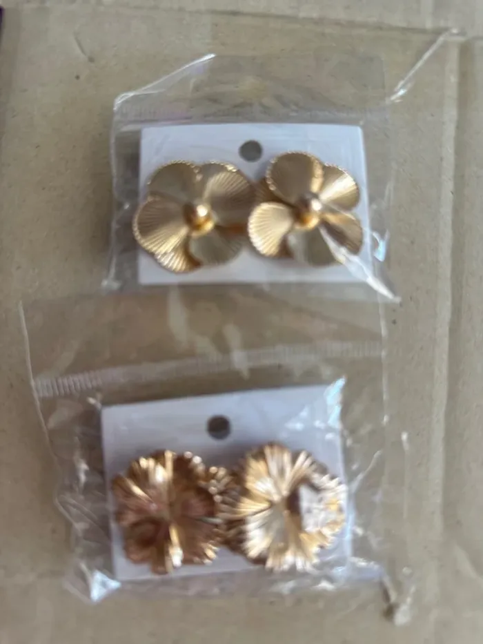 Lot de 2 paires de boucles d’oreille
