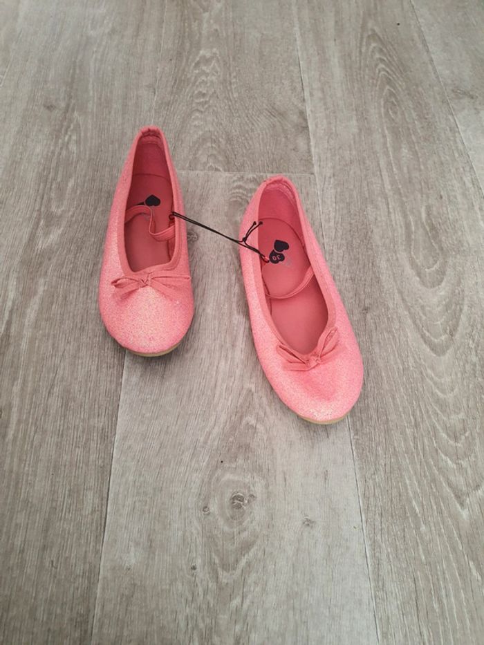 Ballerines roses pailletés taille 30 neuves - photo numéro 6
