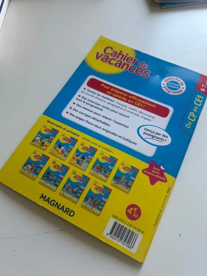 Cahier de vacances du cp au ce1 - photo numéro 2