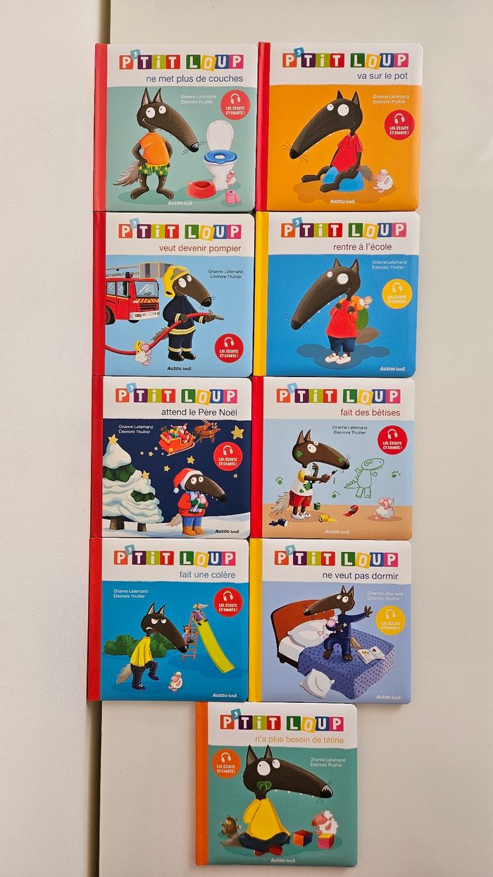 Lot 9 livres P'tit loup état neuf