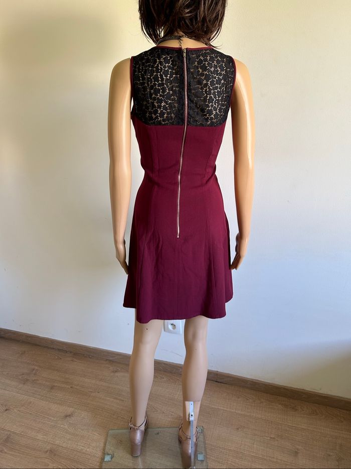 Robe bordeaux et noire sans manches Morgan taille 36 jamais portée - photo numéro 6