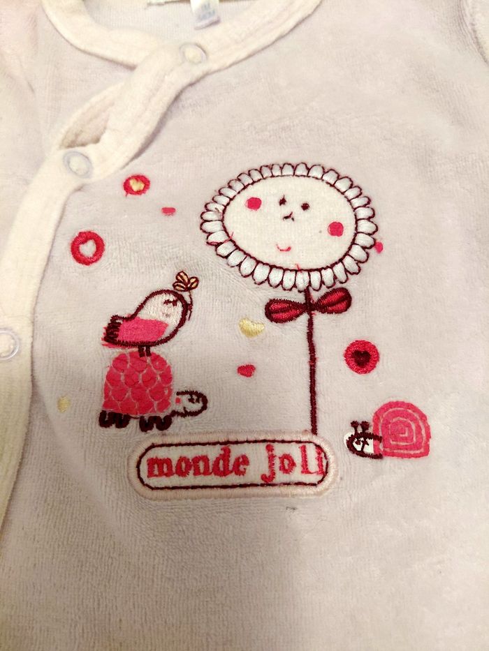 Pyjama fille viole 1 mois - photo numéro 2