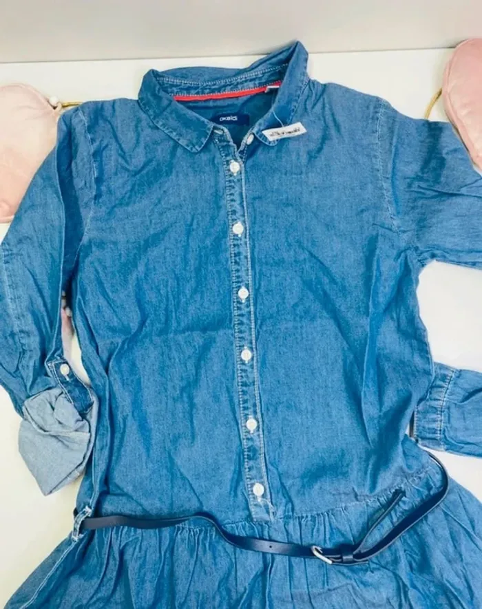 Robe fille - neuf - bleue - Okaïdi - Taille 10 ans - photo numéro 3