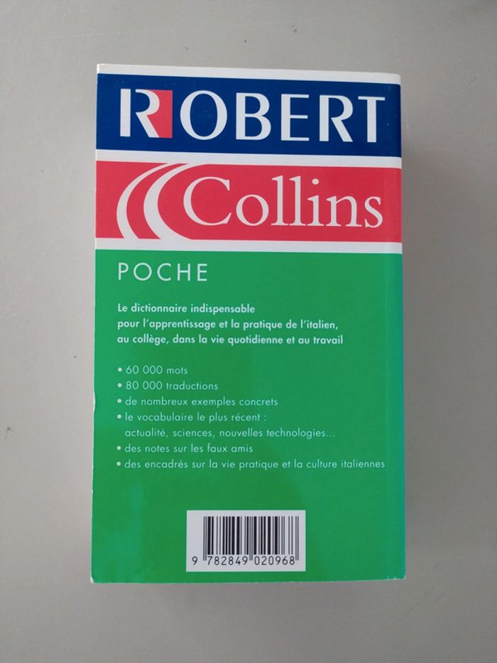 Dictionnaire Italien Français et Français Italien Robert Collins poche - photo numéro 3