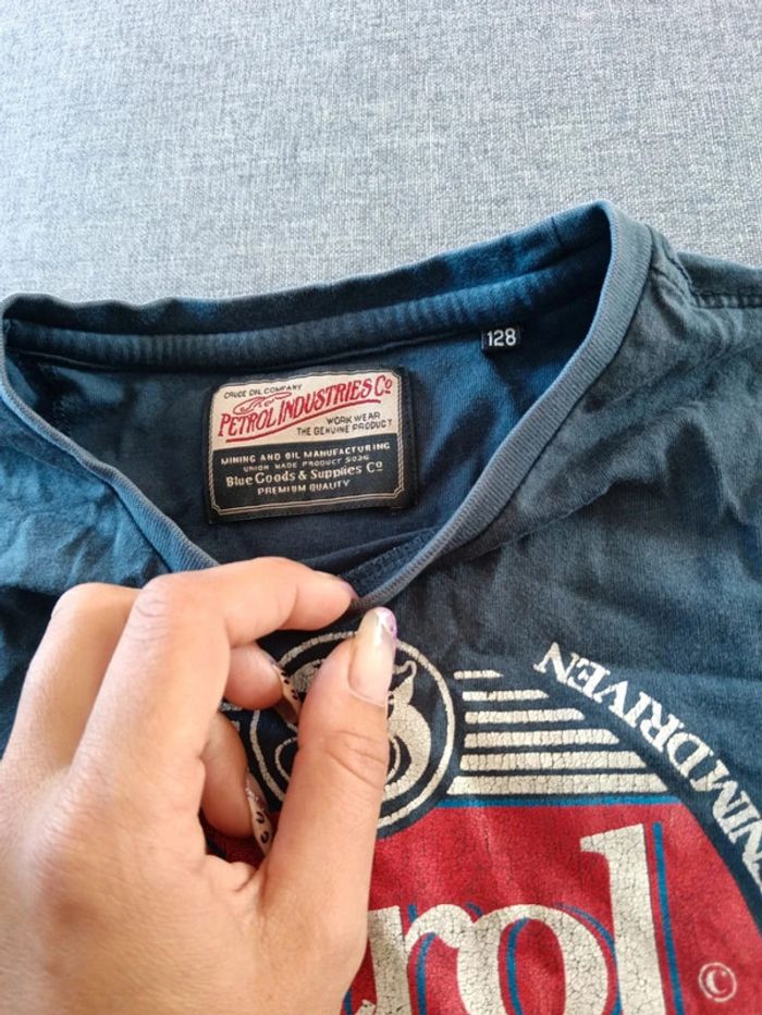 C53 t-shirt bleu Petrol Industries 8 ans - photo numéro 3