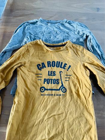 Lot de tee shirts ML garçon 8 ans