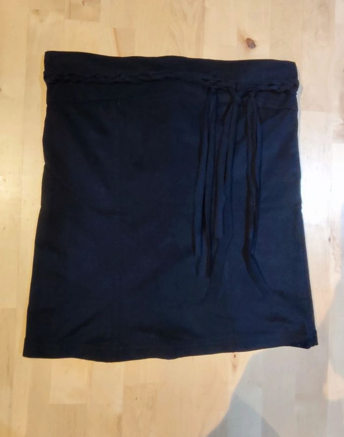 Bustier effet velours noir
