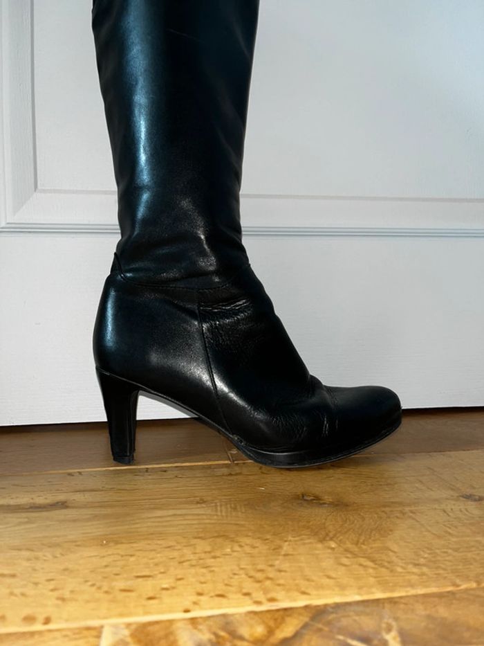 Botte à talons noires, taille 38 - photo numéro 2