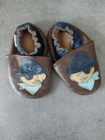 Chaussure garçon pirate de 0 à 6 mois