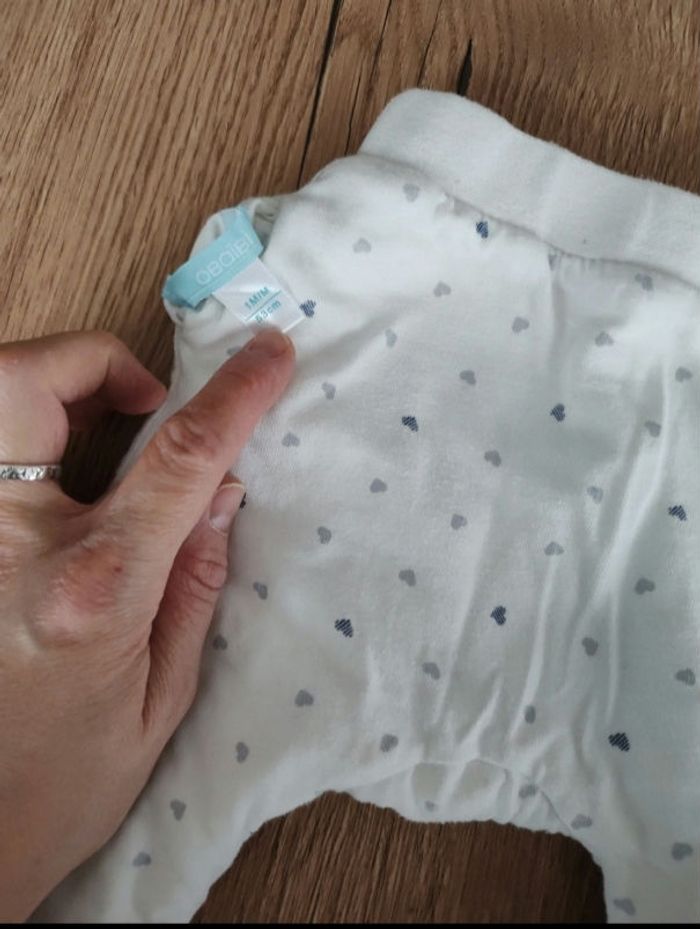 Lot de 3 pantalons obaibi 1 mois fille - photo numéro 4