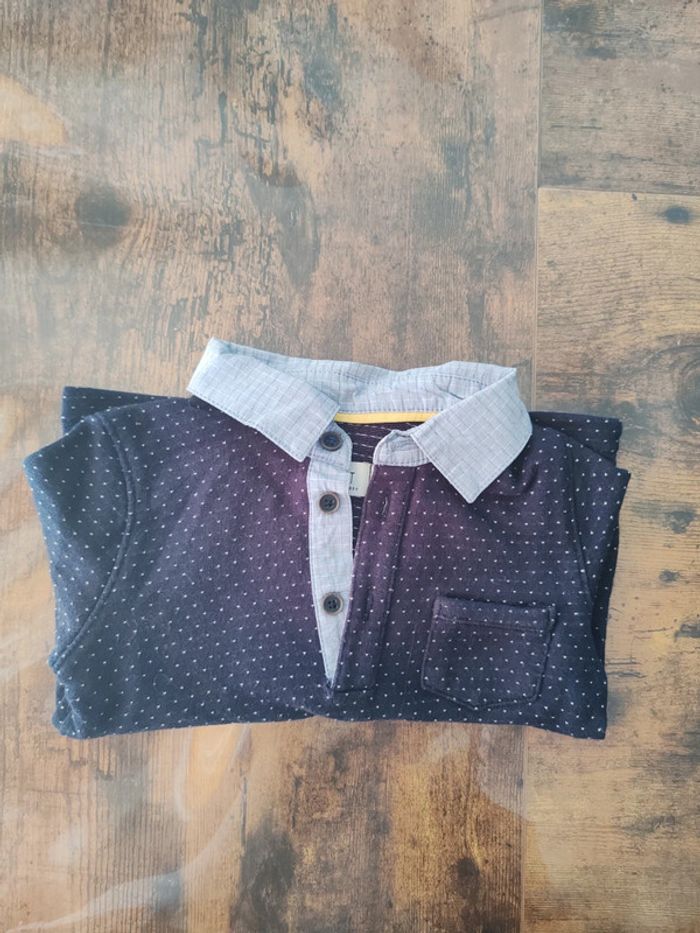 Polo marine garçon 18 mois jean bourget