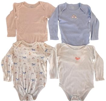 Lot de 4 bodies ML fille 36 mois BE