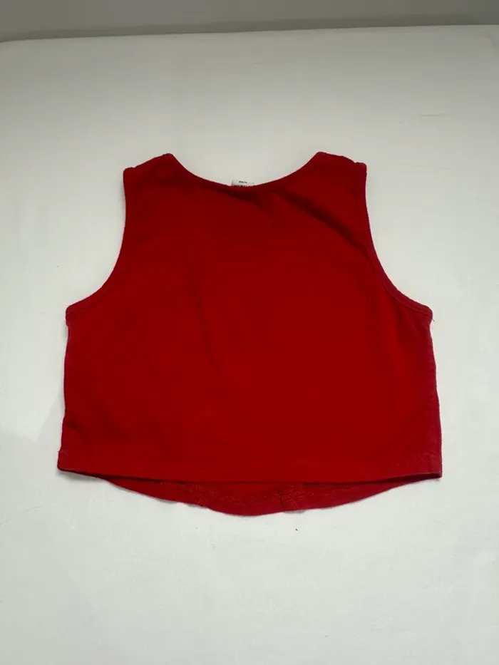 Débardeur court rouge Shein – Taille 10 ans - photo numéro 3