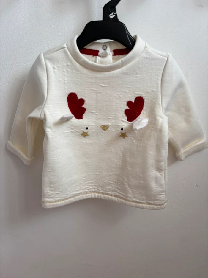 Pull chaud renne Noël 3 mois - photo numéro 2