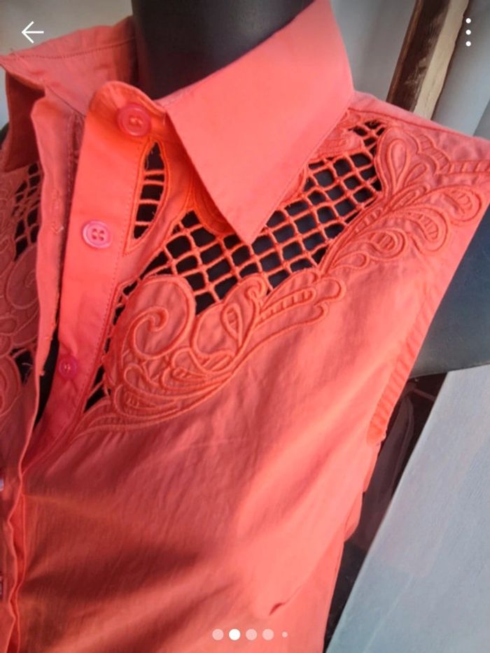 Md'M top débardeur chemise T.38 neuve - photo numéro 4