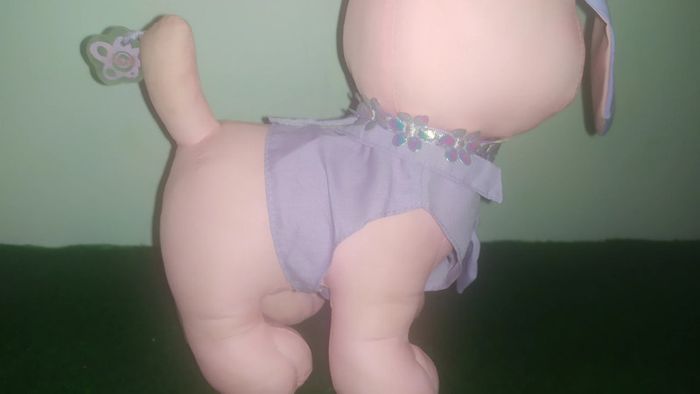 chien rose  peluche en toile barbie 2002 - photo numéro 3