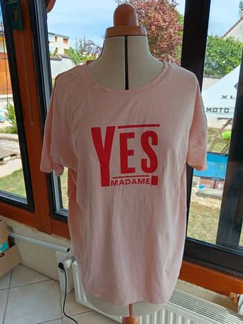 T-shirt Kiabi rose Yes Madame L