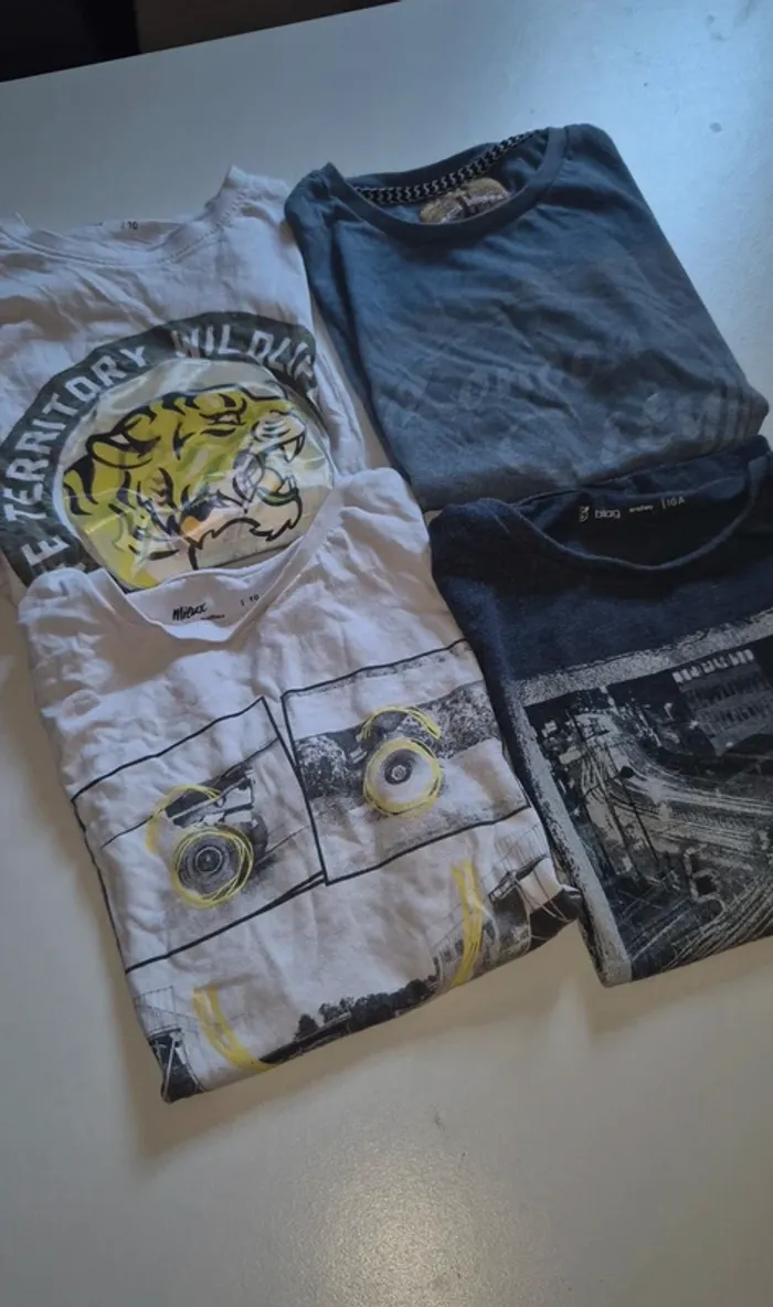 Lot t-shirts garçon taille 10 ans - photo numéro 2