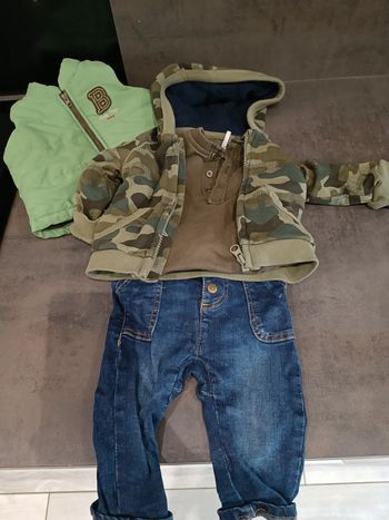 Ensemble vert camouflage