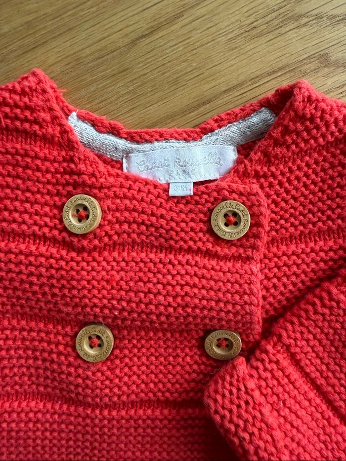 Cardigan gilet pull Cadet Rousselle - 3 mois - photo numéro 3