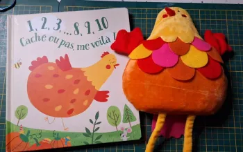 Livre et sa marionnette neuf