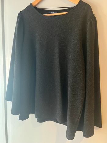 Pull à paillettes noir Kiabi XL
