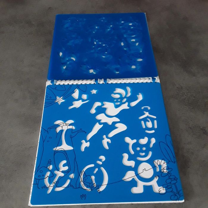 Livre cahier dessin peter pan avec pochoirs - photo numéro 3