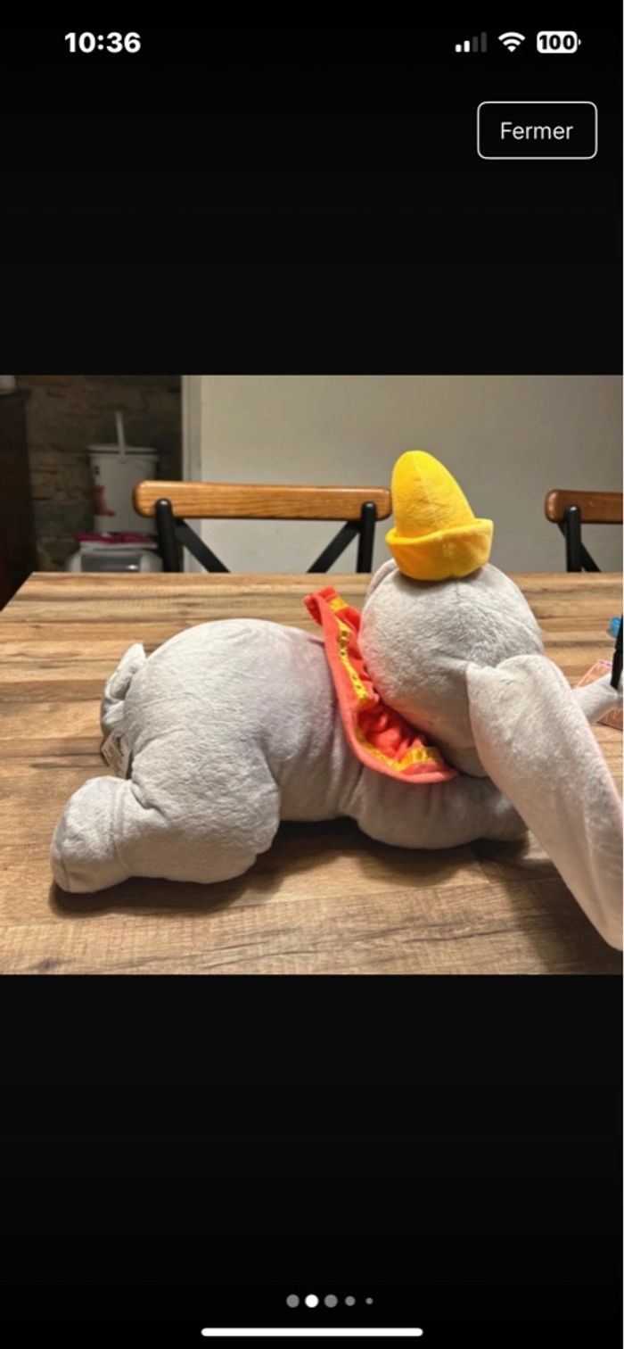 Peluche Dumbo Disney - photo numéro 2