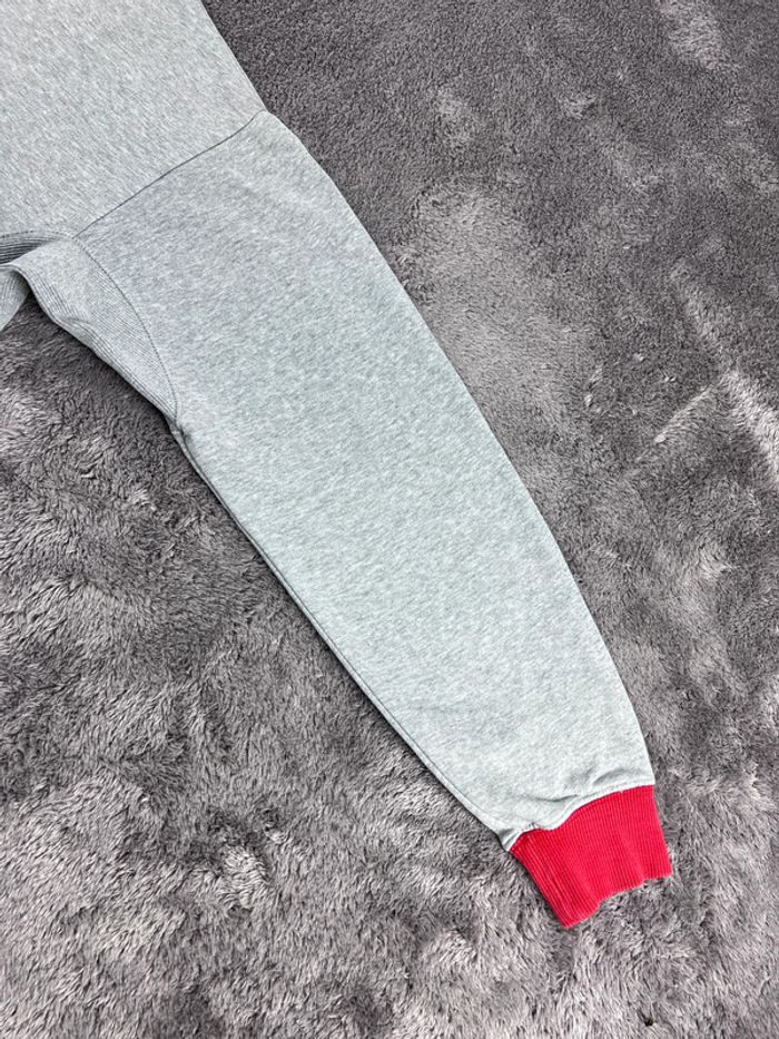 Sweat Nike logo brodé vintage rare gris et rouge Taille S - photo numéro 14