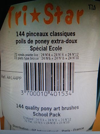 Pinceaux tristar
