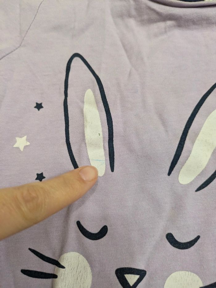 Pyjama 2 pièces Marine et Violet 2ans 92cm - photo numéro 8