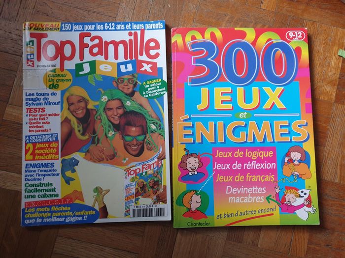 Lot livres jeux neufs 6 12 ans