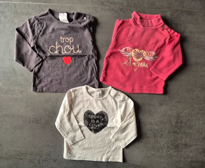 T-shirts ML, Fille 12 mois - photo numéro 7