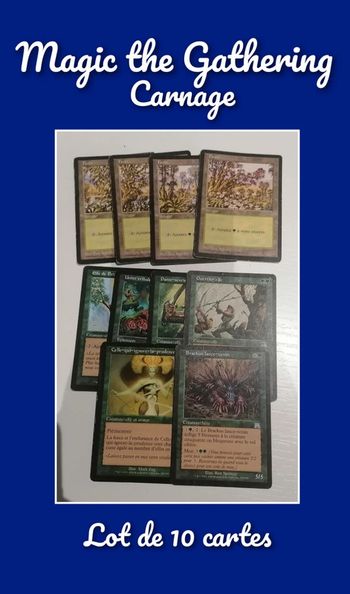 Lot de 10 cartes Magic The Gathering Carnage