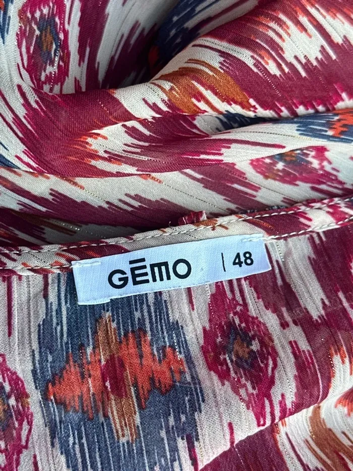 Blouse doublée manches longues colorée fleurie Gémo 48 - photo numéro 5