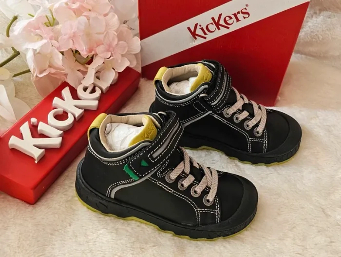 Bottes Bottines cuir Scratch Élastique Kickers T25